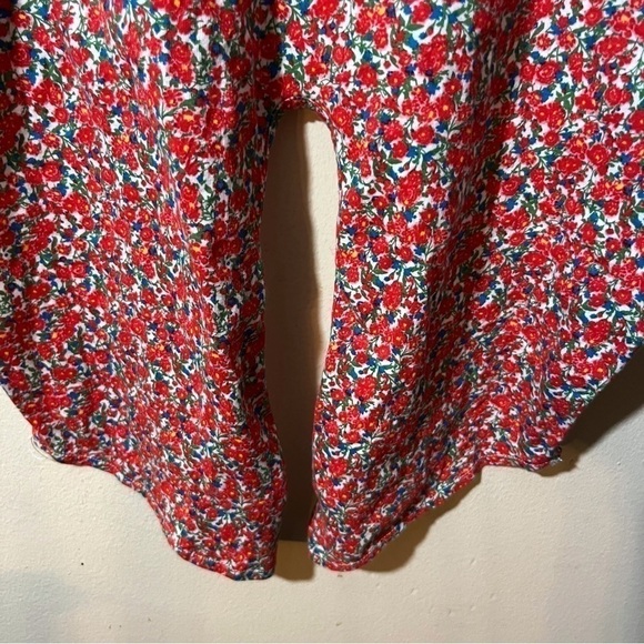 Zara Crop Tie Front Floral Print T Shirt Women’s Small Cowgirl Western Festival - Picture 6 of 8